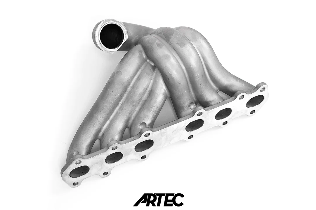 ARTEC 2JZ-GTE Turbo Single Gate Exhaust Manifold 70mm back bottom angle