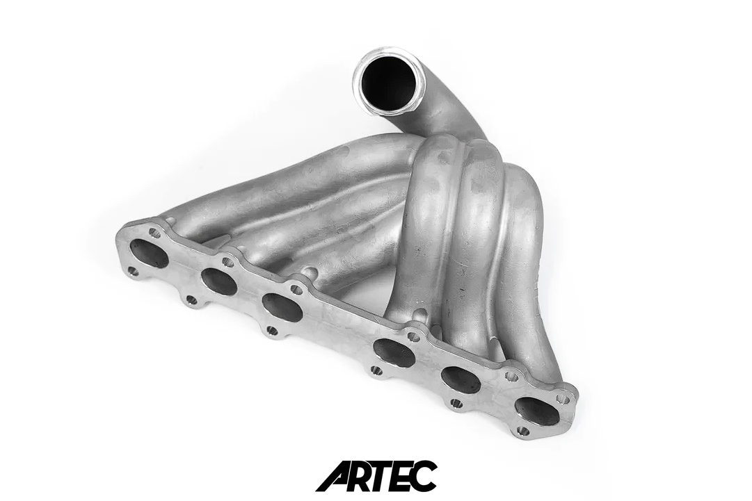 ARTEC 2JZ-GTE Turbo Single Gate Exhaust Manifold 70mm back bottom angle 2