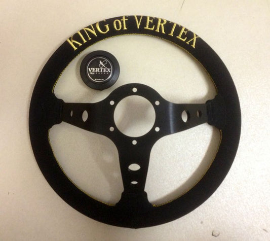 vertex steering wheel king of vertex suede front